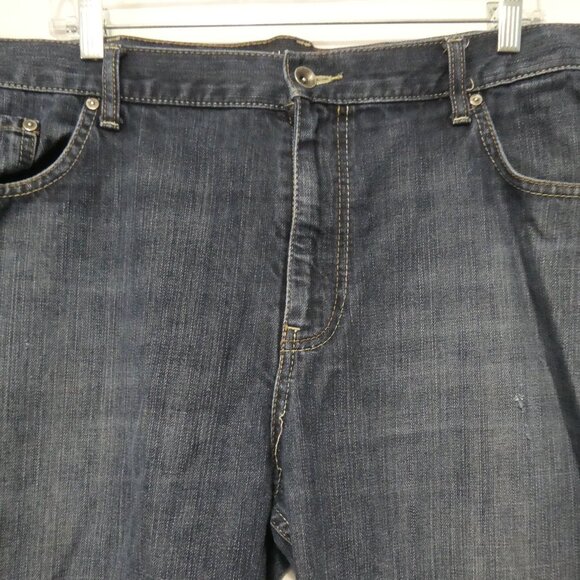 OLD NAVY - Loose | size 42 x 30 | Dark Wash Straight Leg Jeans - Picture 4 of 16